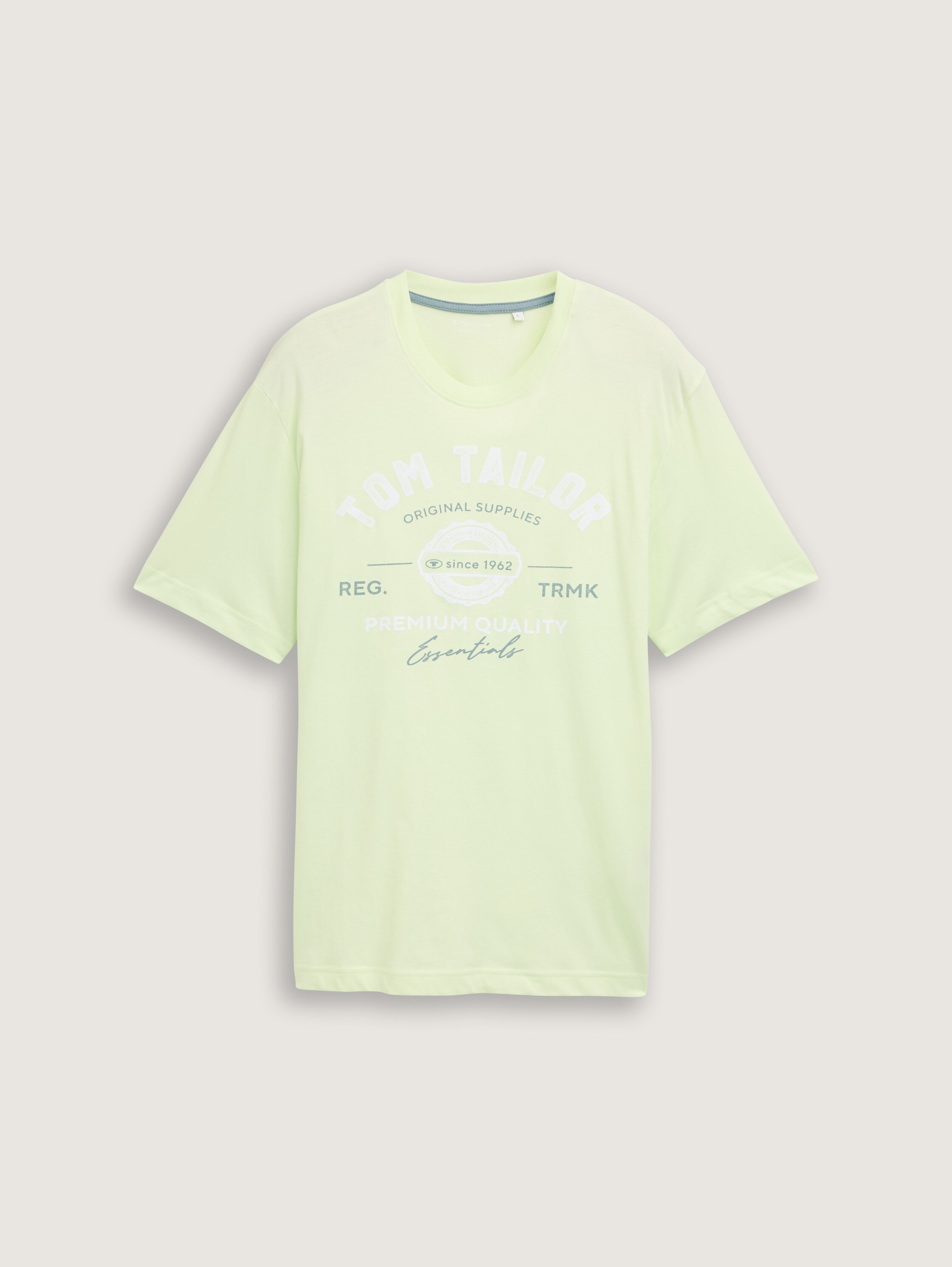 T-Shirt mit Logo-Print - lime_cream_green - 