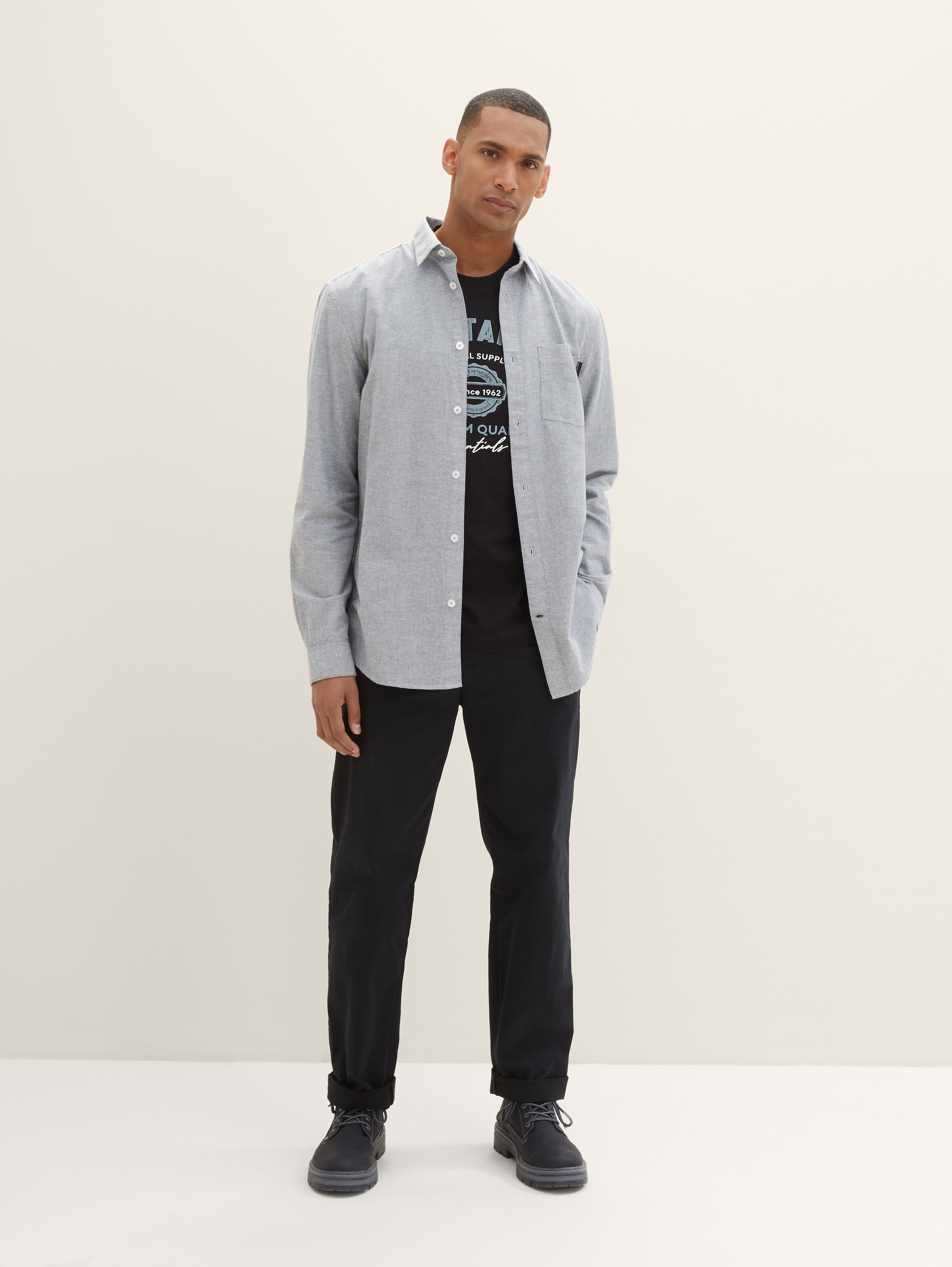 T-shirt met logo print - black - 