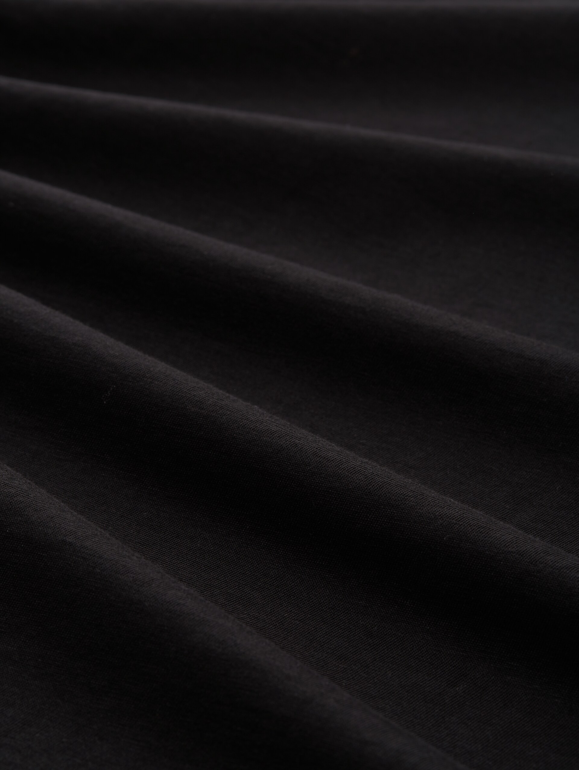 T-Shirt mit Logo-Print - Black - Material-Ansicht