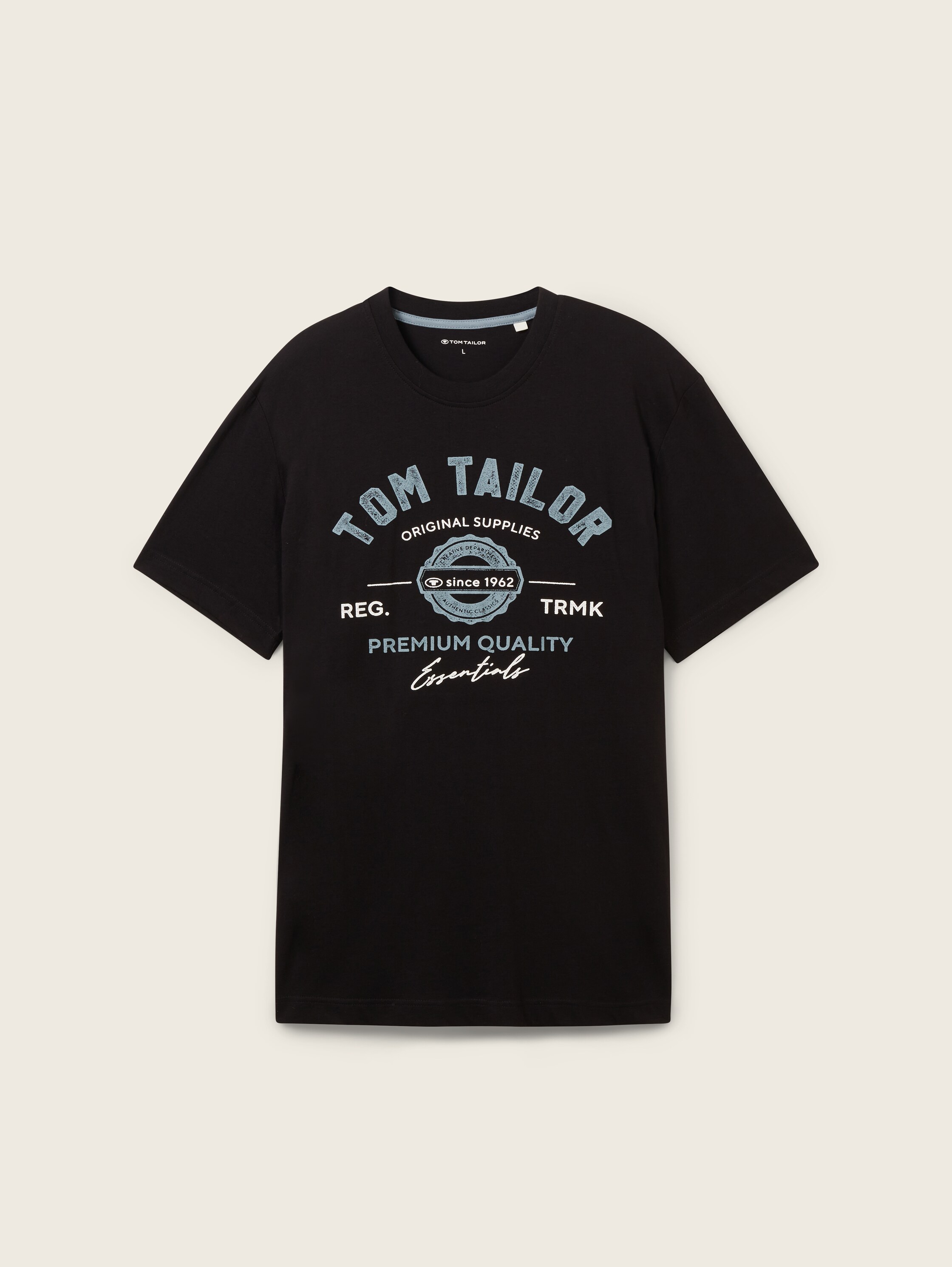 T-shirt met logo print - black - 