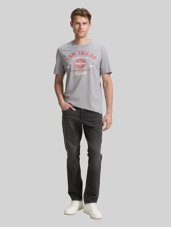 T-shirt met logoprint door Men, formal grey