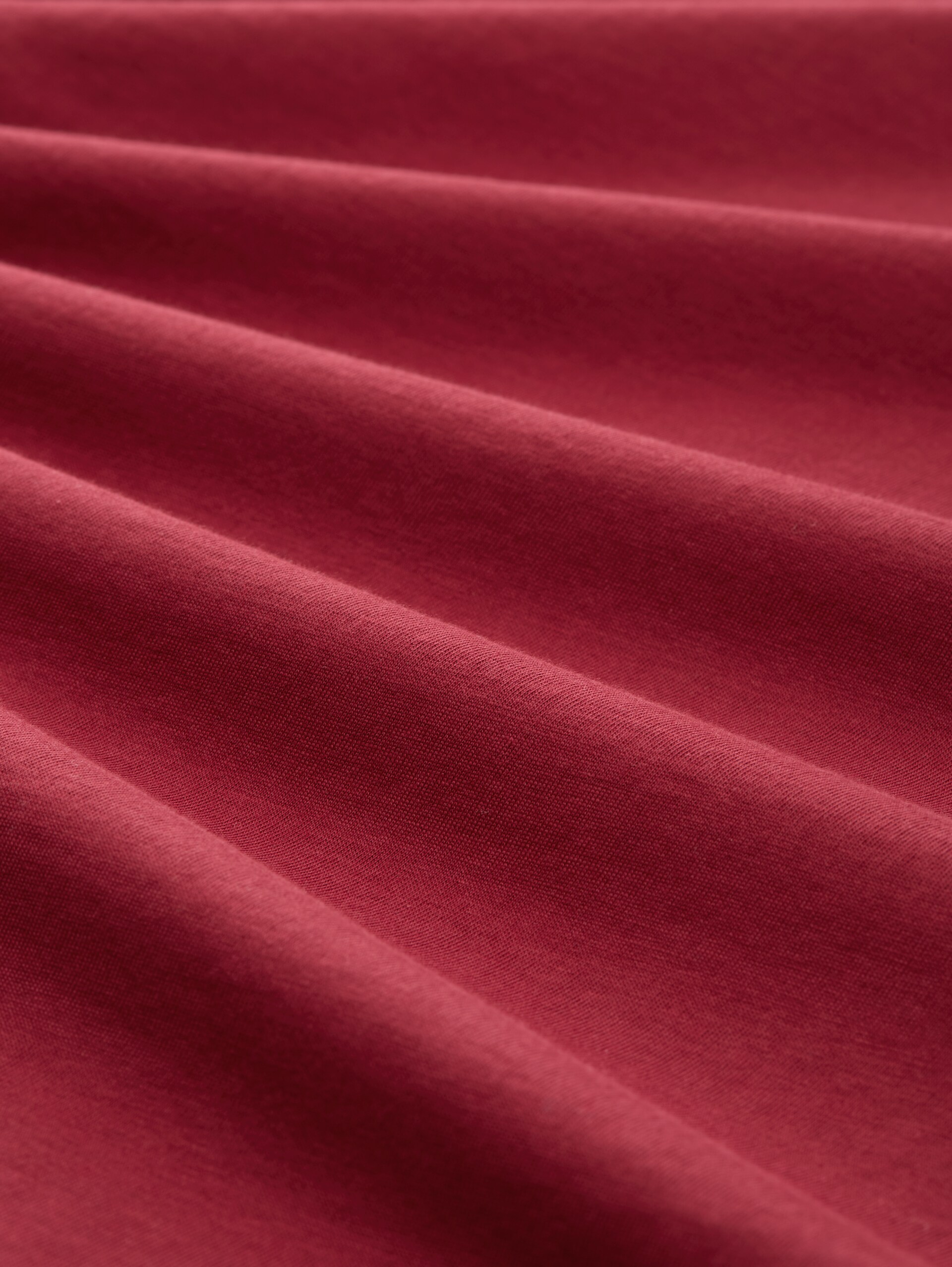 T-shirt met logo print - Deep Red - Materiaalweergave