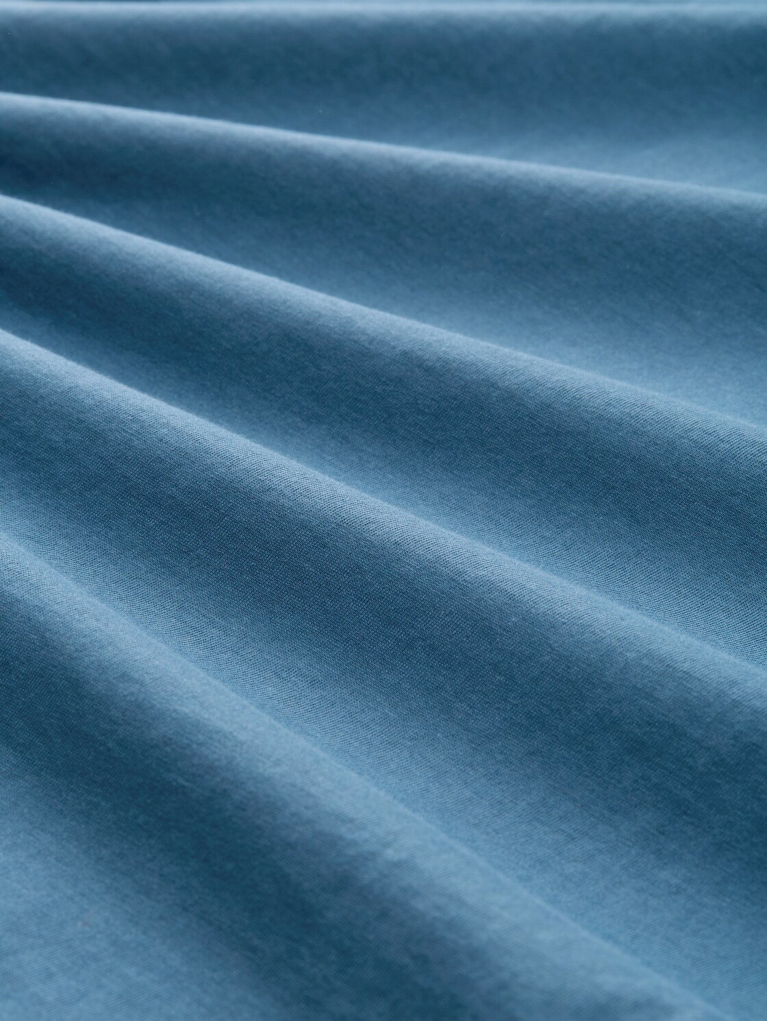 T-Shirt mit Logo-Print - real teal blue - Material-Ansicht