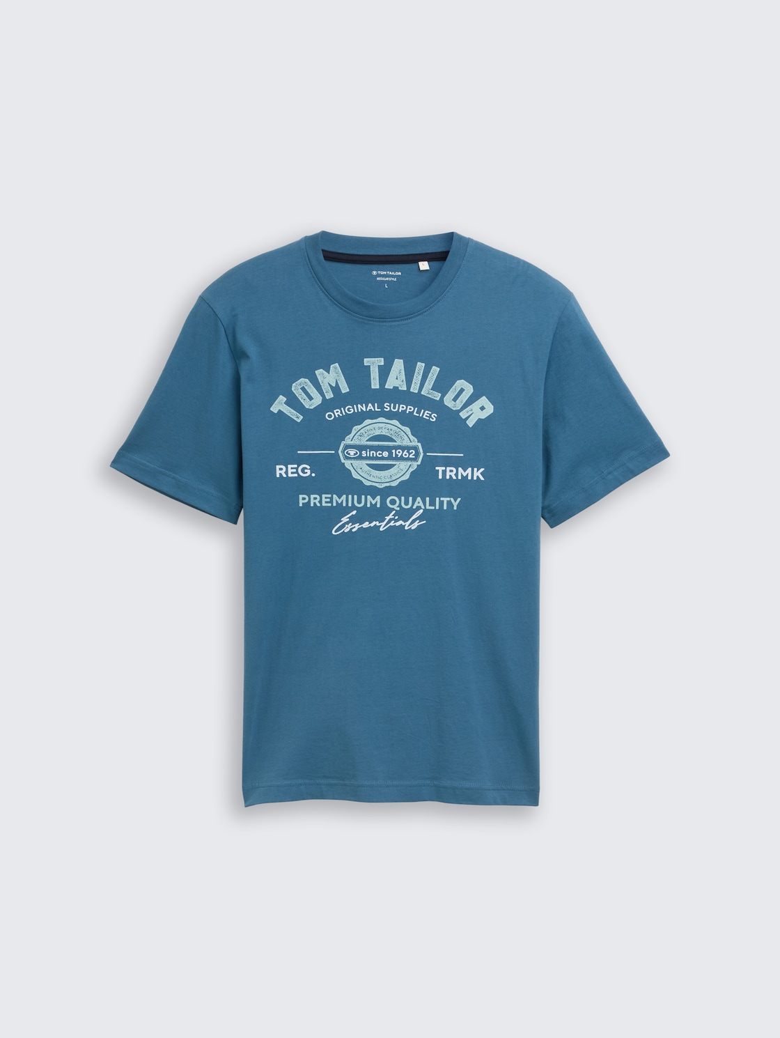T-Shirt mit Logo-Print - real teal blue - Vorder-Produkt-Ansicht
