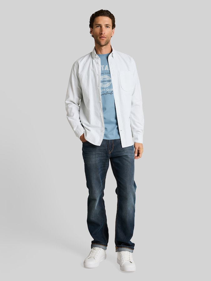 T-Shirt mit Logo-Print von Men, mountain spring blue