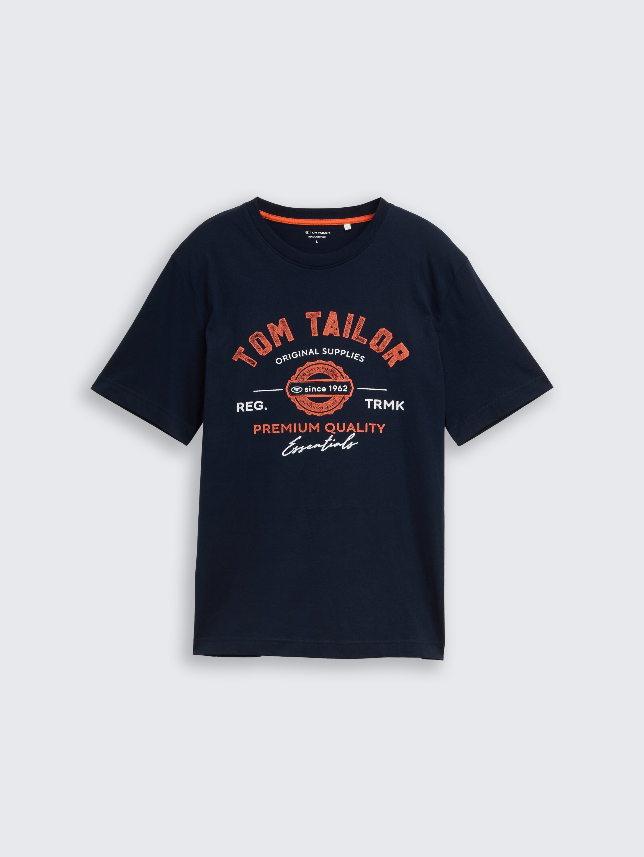 T-shirt with logo print - dark_blue_silhouette - 