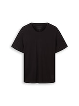 Niet geselecteerd, Basic T-shirt in een 2-pack met V-hals door , zwart