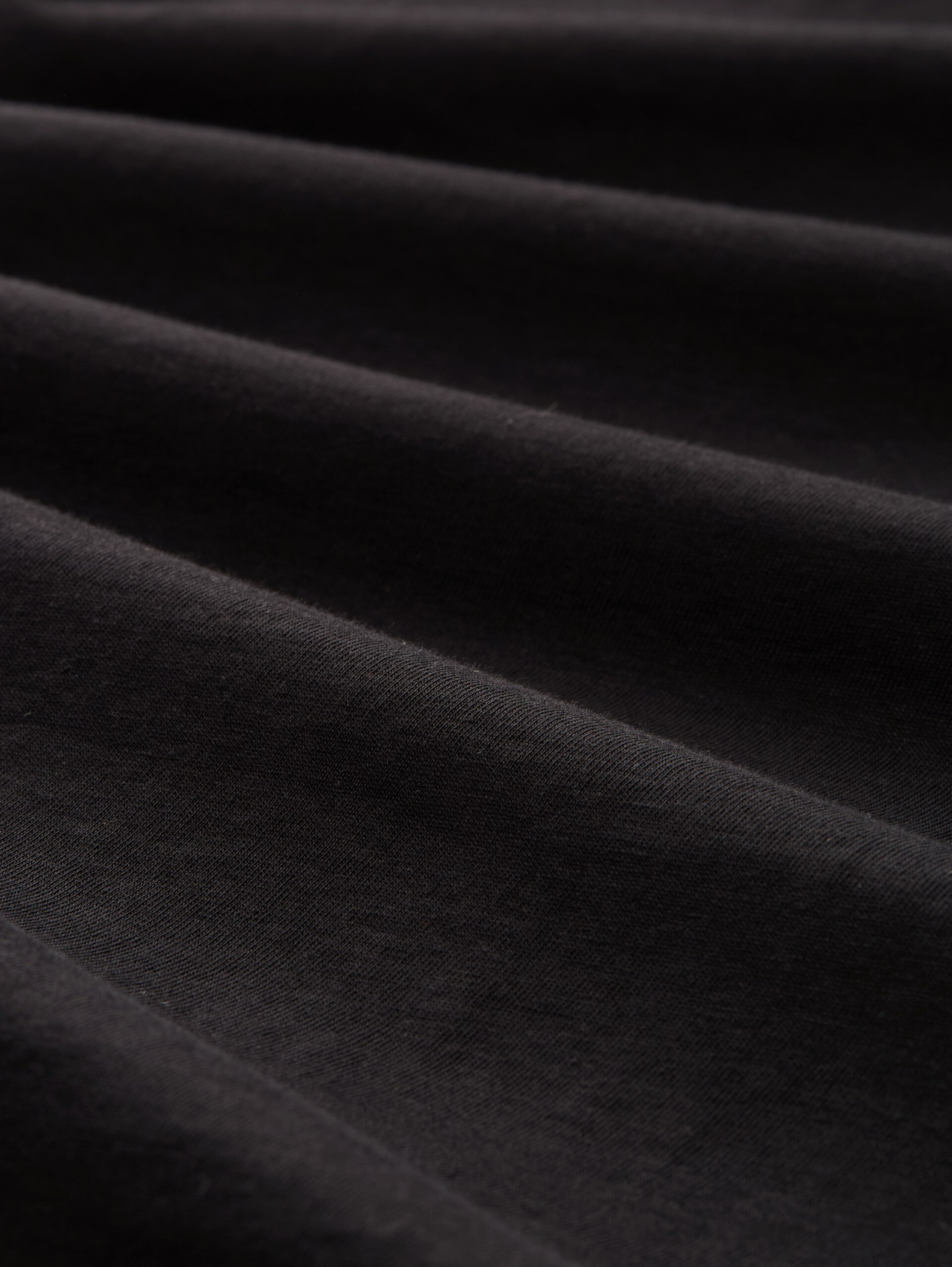 Basic T-shirt in een 2-pack met V-hals - Black - Materiaalweergave