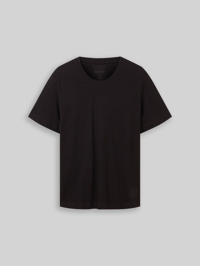 Basic T-Shirt im 2er-Pack mit V-Ausschnitt von Men, Black