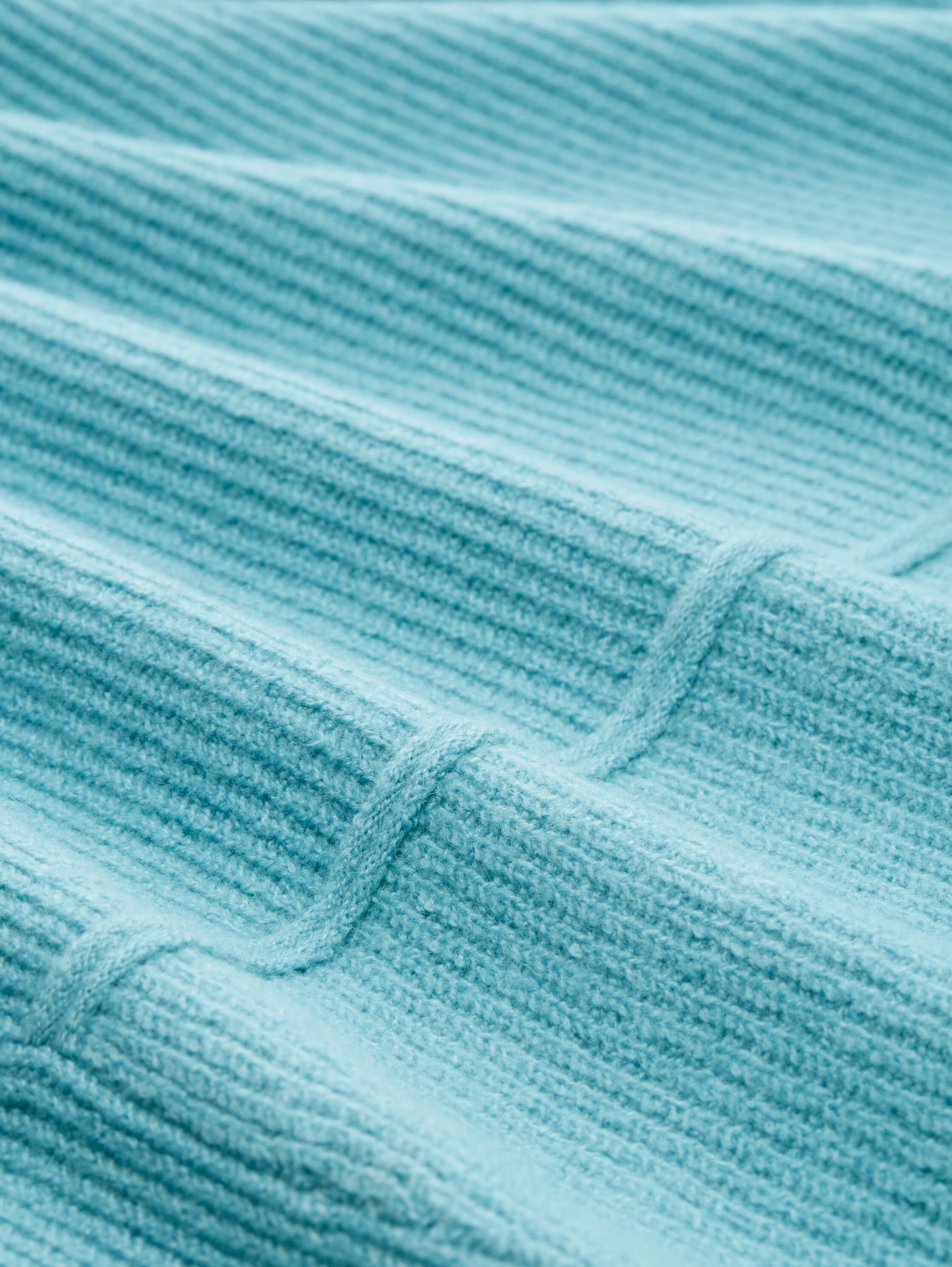 Cardigan aus Strick - summer teal melange - Material-Ansicht