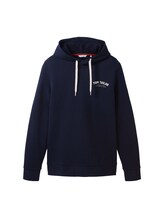 Ausgewählt, Hoodie mit Logo Print von Tom Tailor, blau