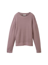 Sélectionné, Pull en maille texturée par Tom Tailor, violet