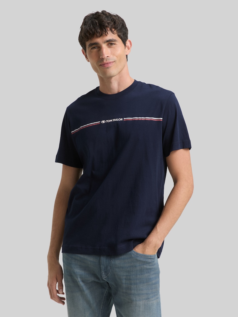 T-shirt met print door Men, sky captain blue