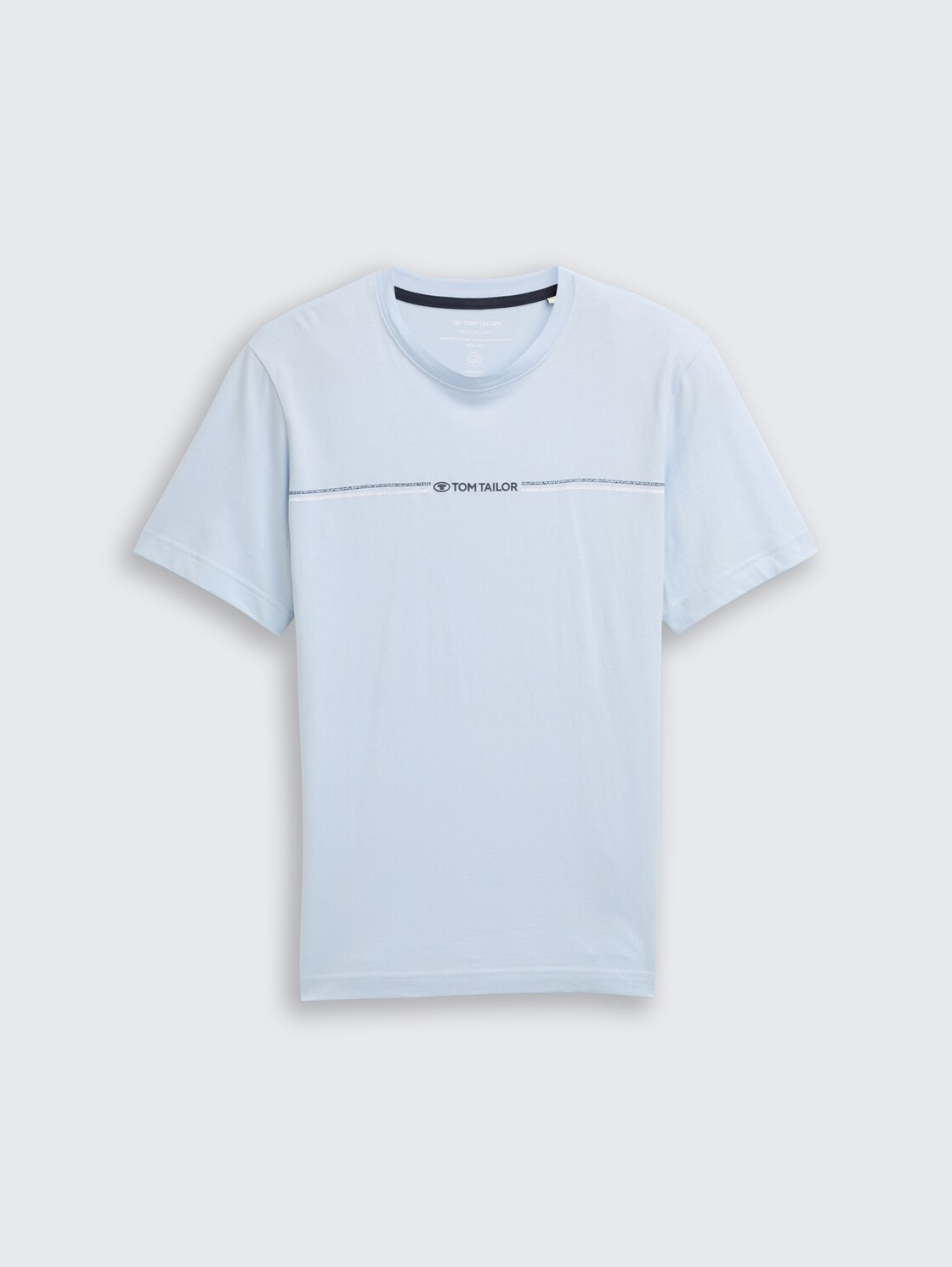 T-shirt with print - Light Metal Blue - Front product view