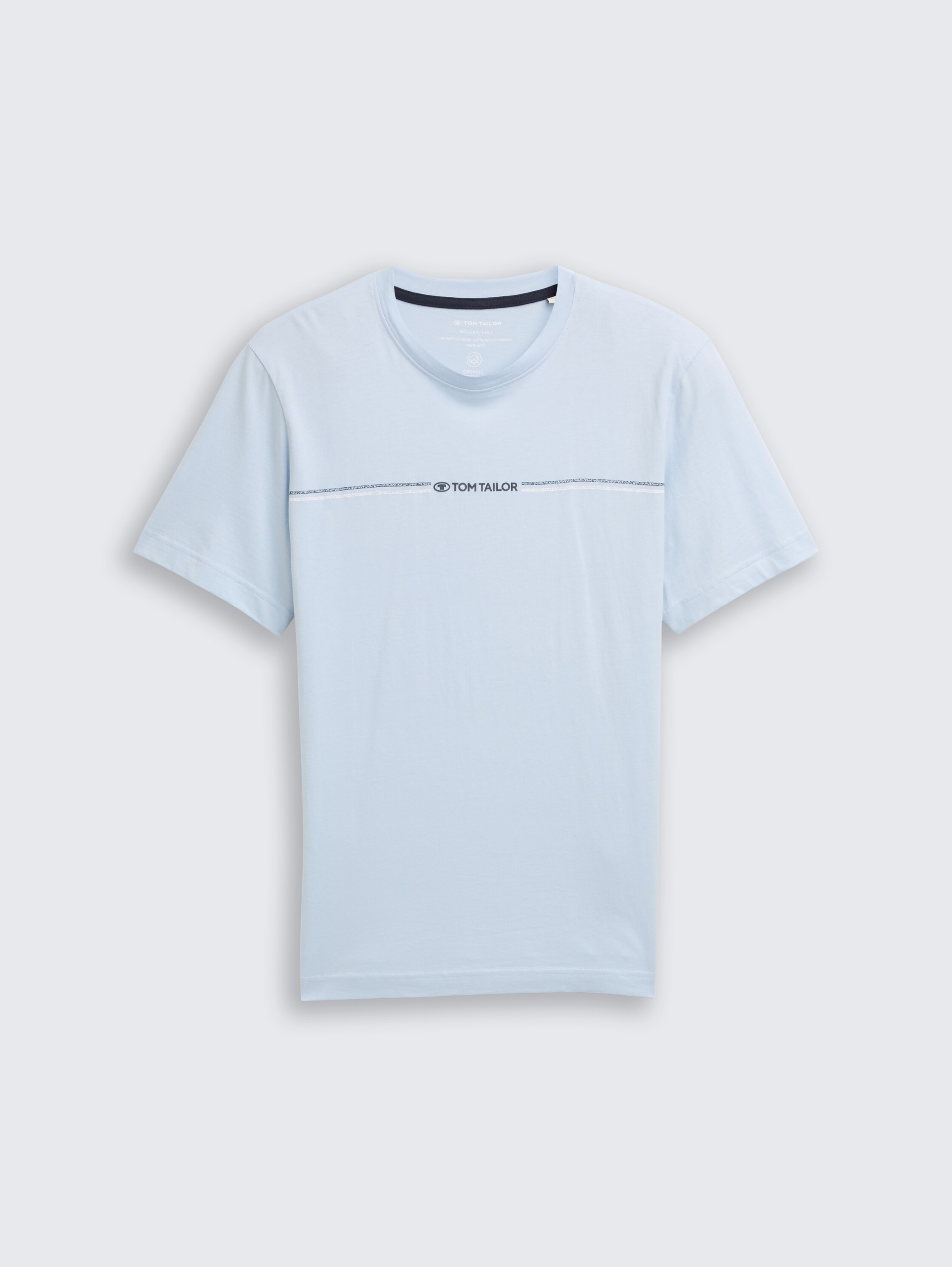 T-shirt met print - light_metal_blue - 