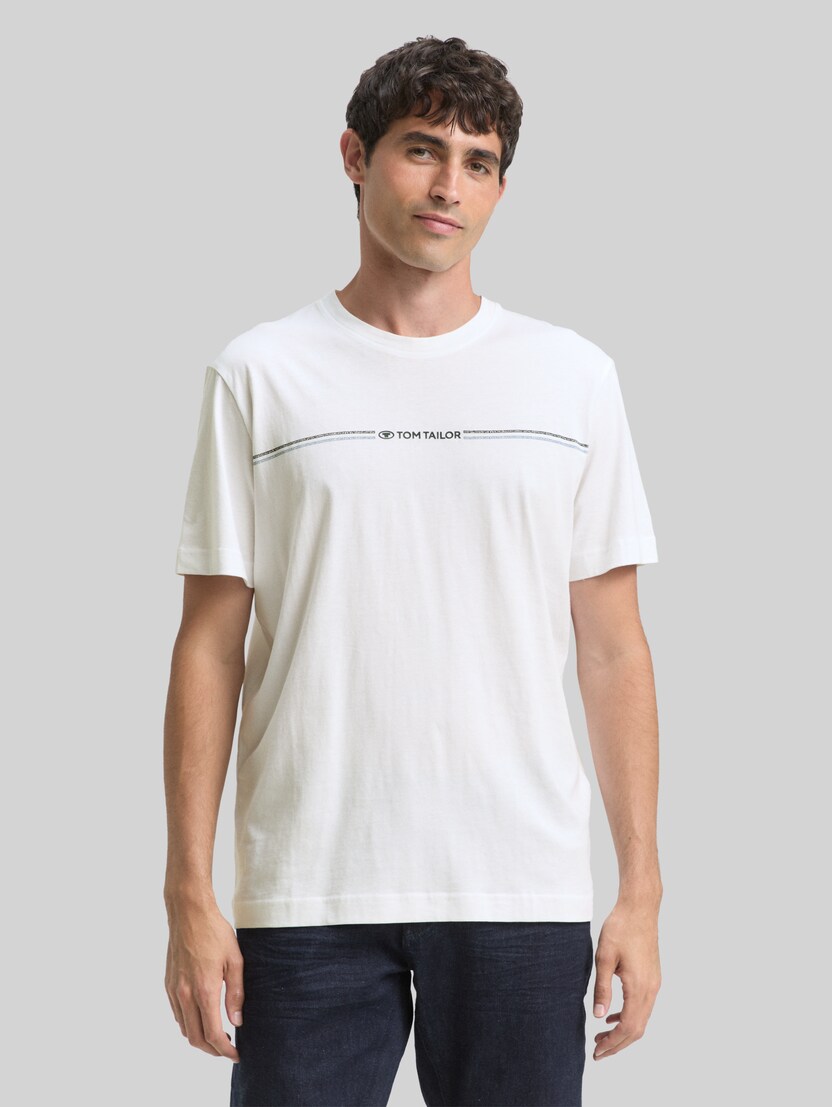 T-Shirt mit Print von Men, White