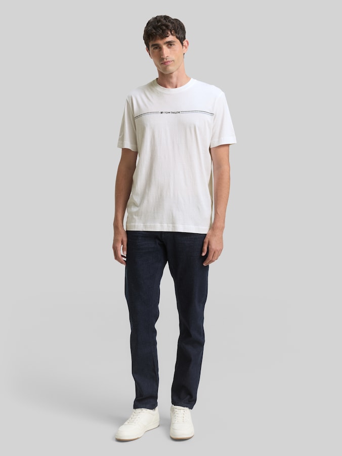 T-Shirt mit Print von Men, White