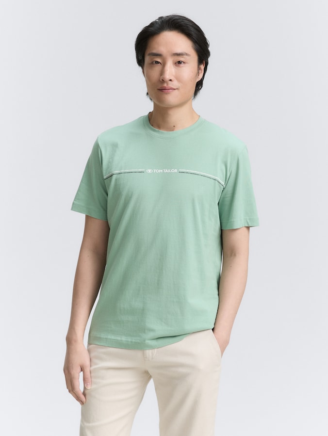T-Shirt mit Print von Men, dust green