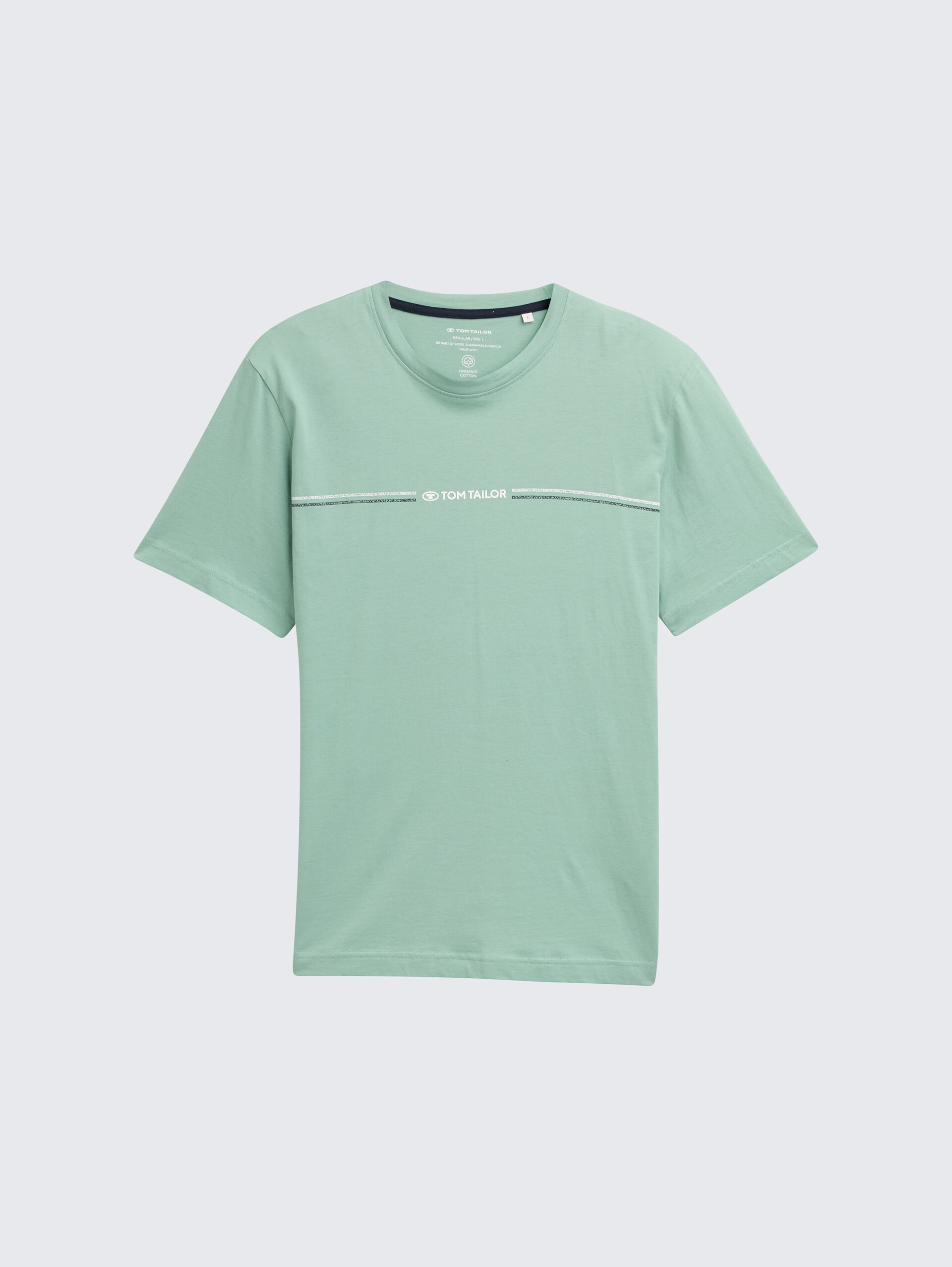 T-Shirt mit Print - dust green - Vorder-Produkt-Ansicht