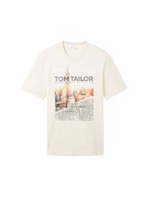 Ausgewählt, T-Shirt mit Fotoprint von Tom Tailor, weiß
