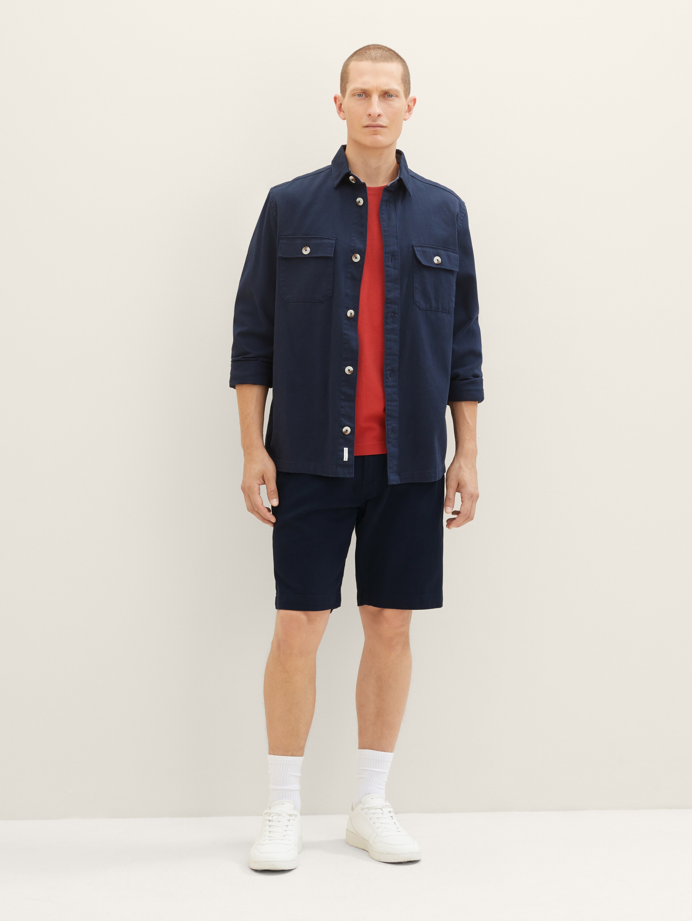 Langarmshirt - velvet red - Model-Vorderansicht