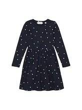 Geselecteerd, Jurk met patroon en LENZING(TM) ECOVERO(TM) door Tom Tailor, blauw