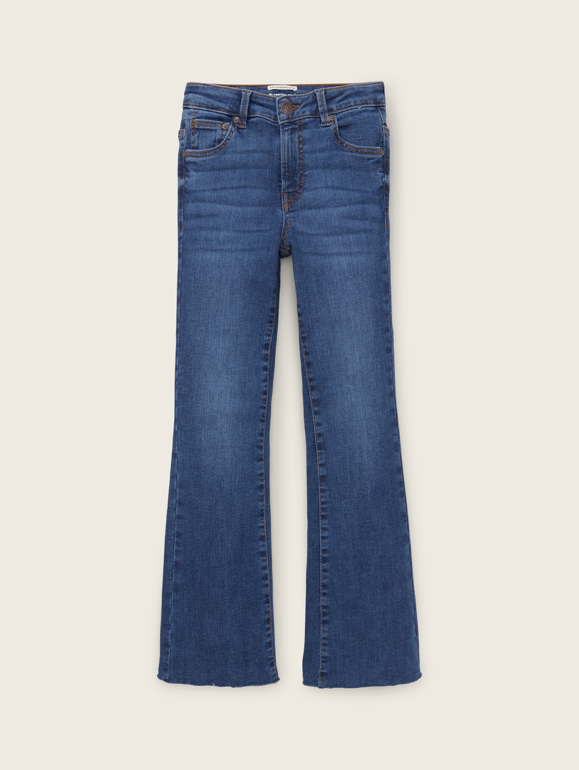 Ausgestellte Jeans - blau - 7 alt image