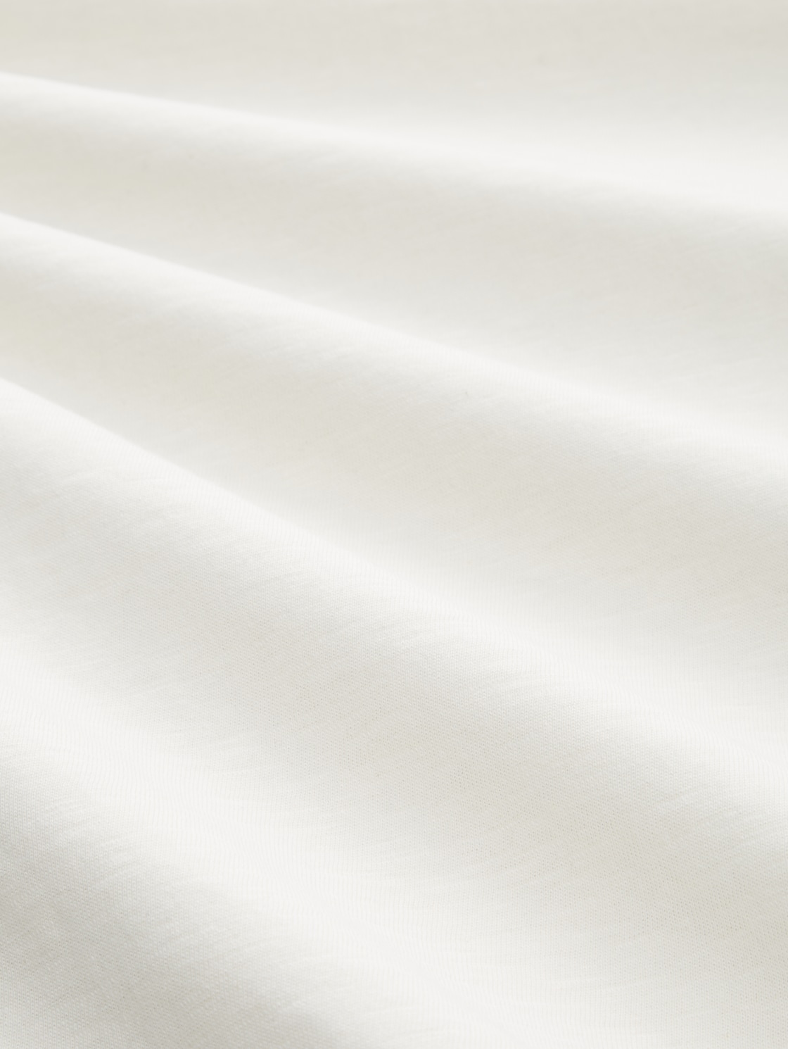 Basic Longsleeve mit 3/4-Arm aus Baumwolle - Whisper White - Material-Ansicht