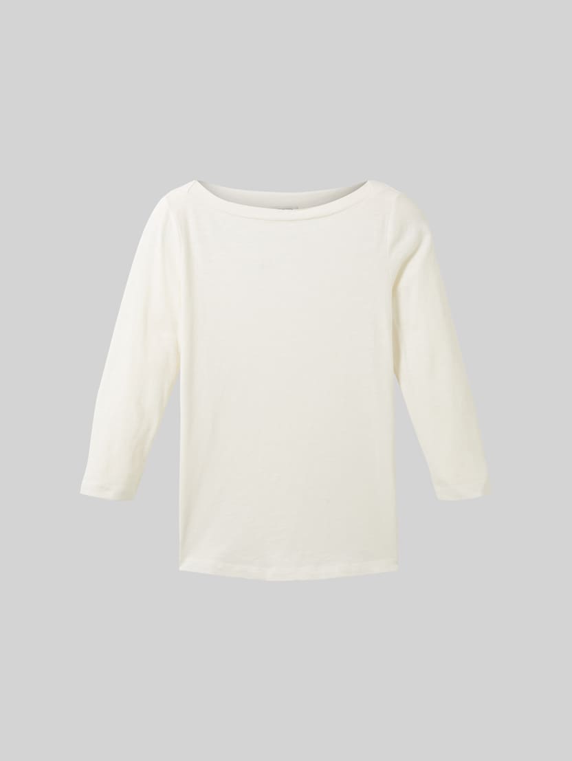 T-shirt à manches 3/4 en coton par Women, Whisper White