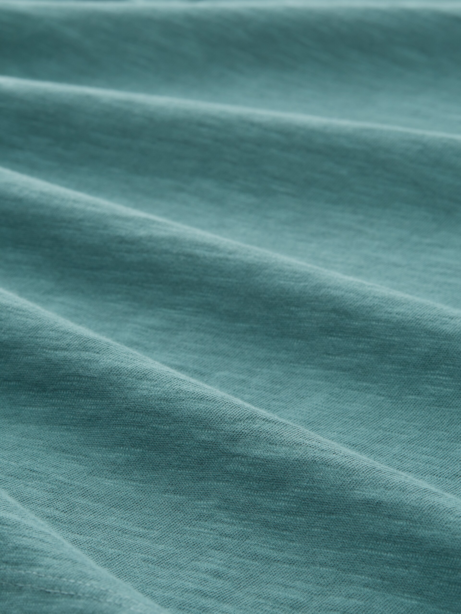 Longsleeve mit 3/4-Arm aus Baumwolle - Sea Pine Green - Material-Ansicht