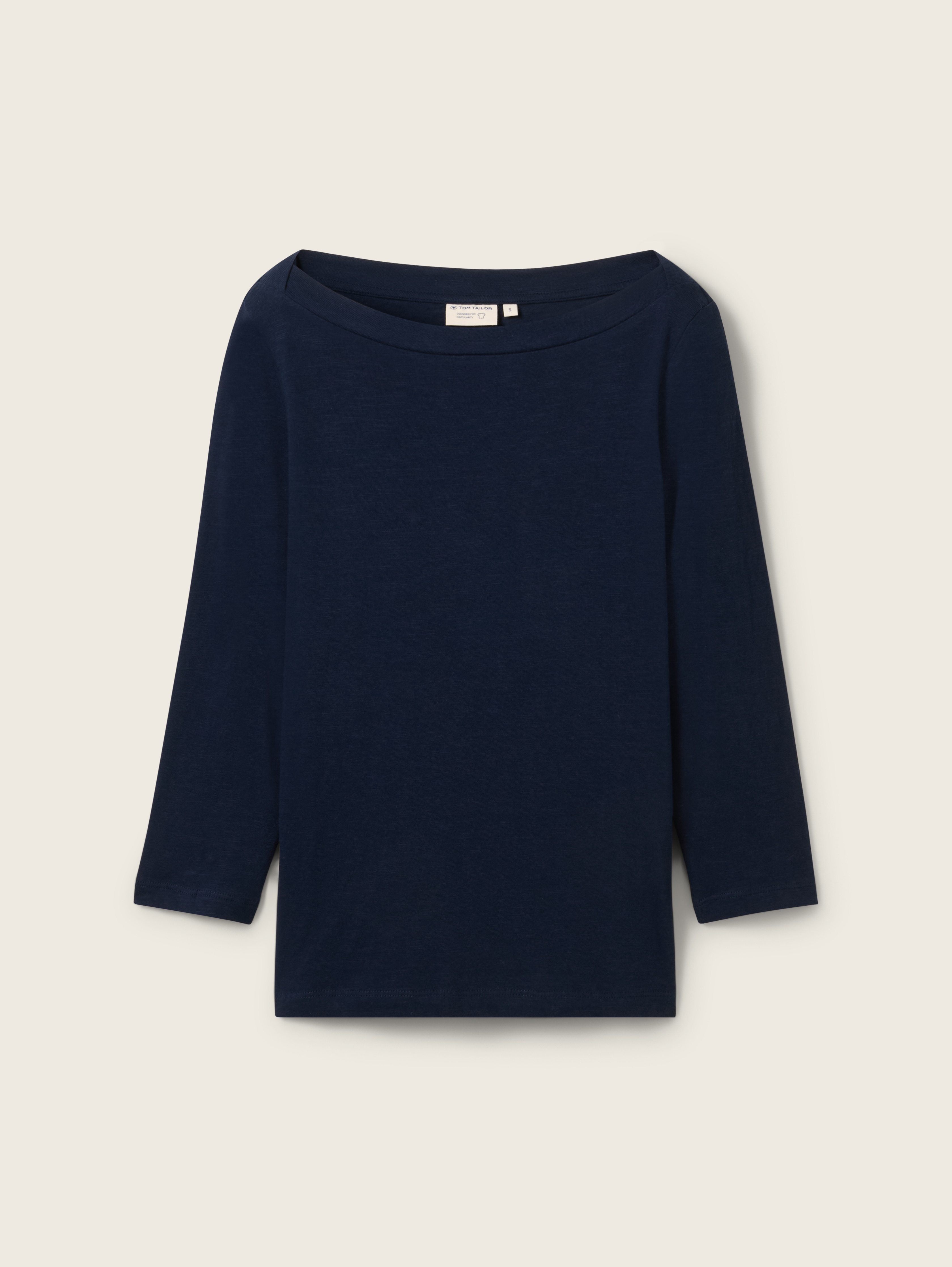 3/4-sleeved shirt with organic cotton by Tom Tailor