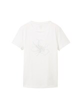 Ausgewählt, T-Shirt mit Print von Tom Tailor, weiß