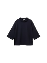 Geselecteerd, T-shirt met opstaande kraag door Tom Tailor, blauw