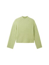 Ausgewählt, Gerippter Pullover mit recyceltem Polyester von Tom Tailor, grün
