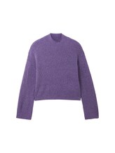 Ausgewählt, Gerippter Pullover mit recyceltem Polyester von Tom Tailor, lila