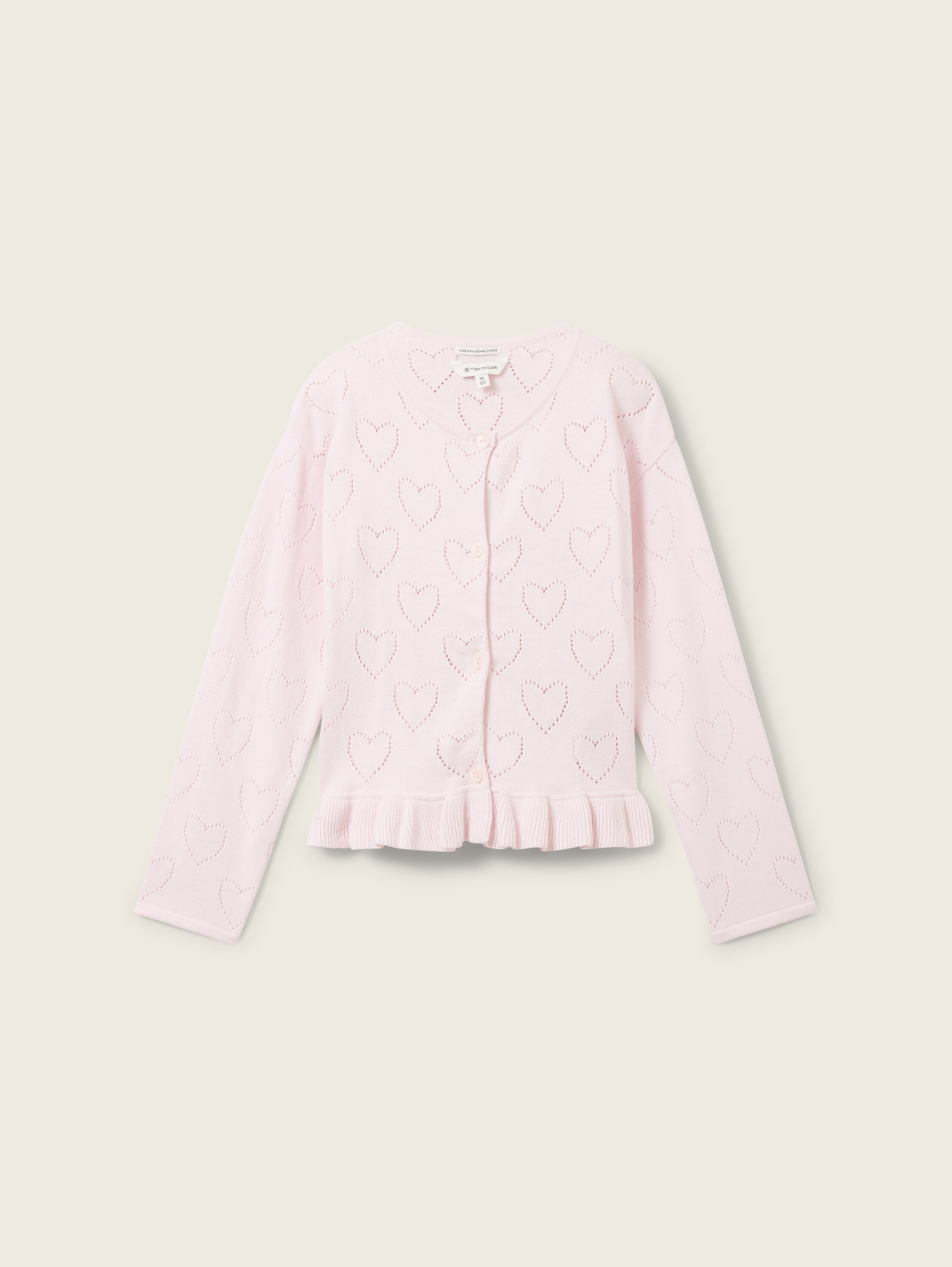 Vest met volants - faded primrose