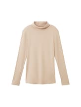 Ausgewählt, Langarmshirt mit Rollkragen von Tom Tailor, braun