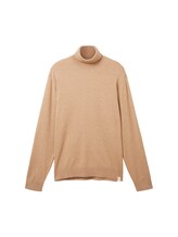 Sélectionné, Pull en maille à col roulé par Tom Tailor, brunir
