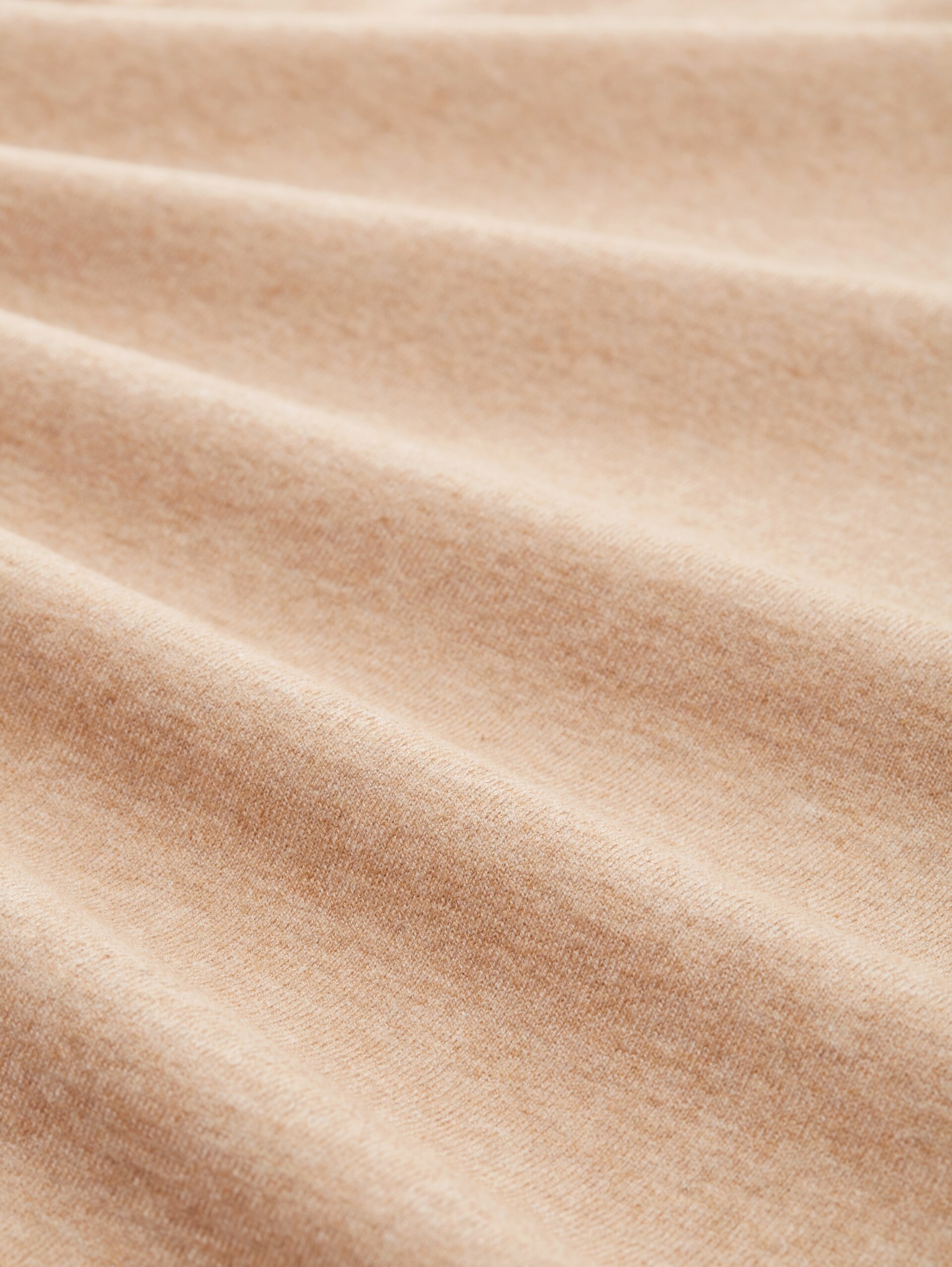 Pull en maille à col roulé - beach sand melange - Vue de la matière
