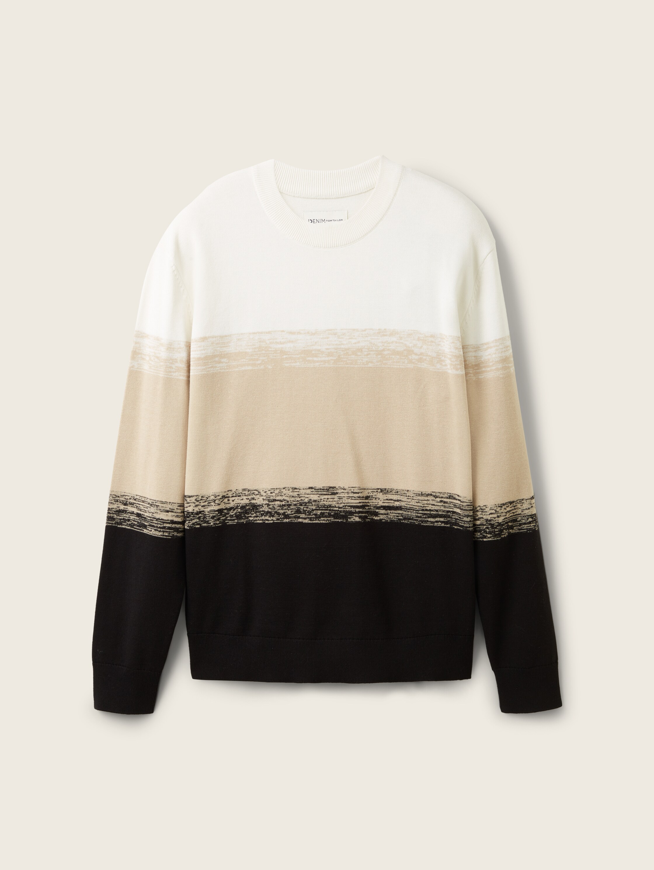 Mehrfarbiger Strickpullover - 5