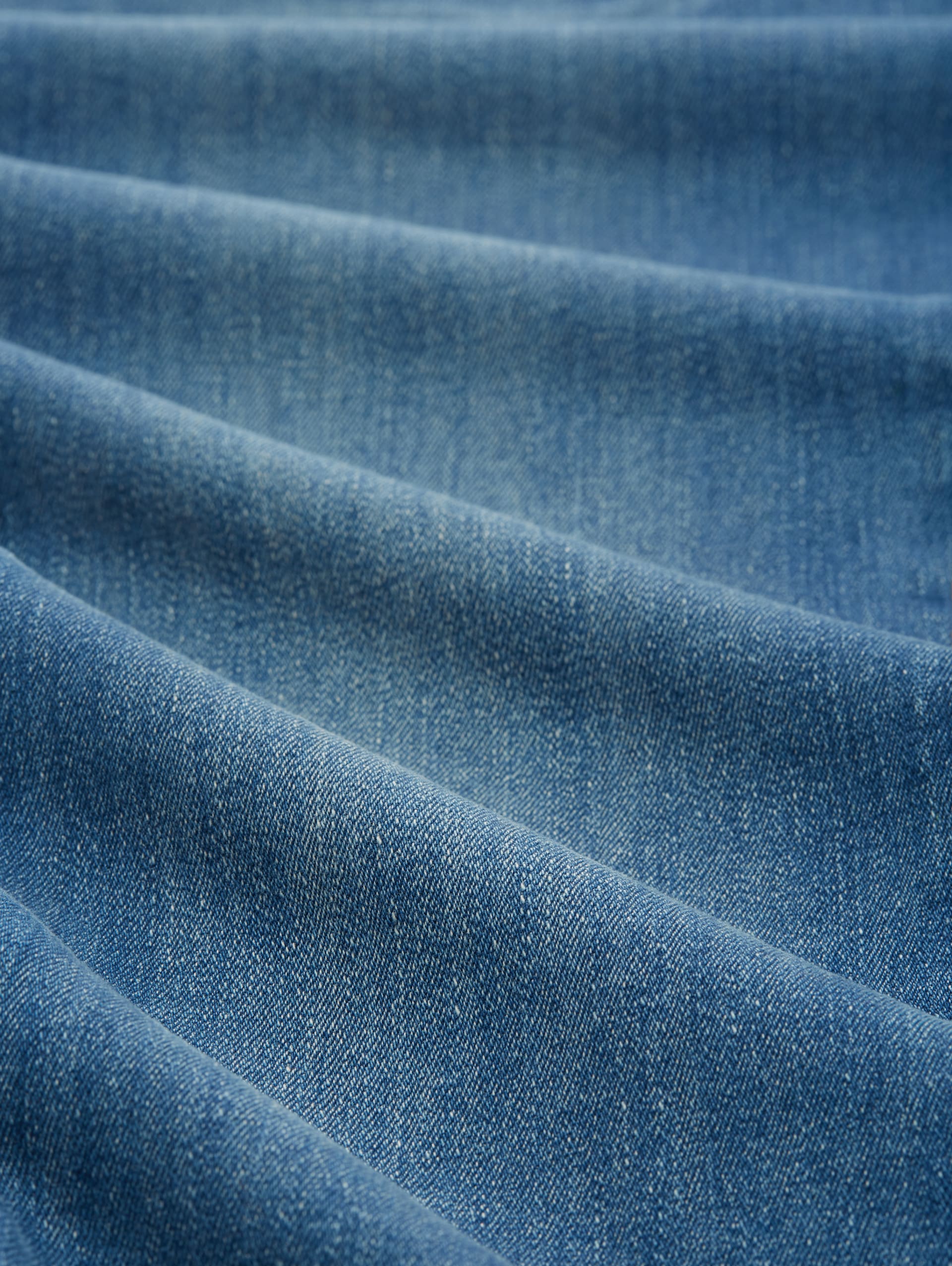 Tapered jeans - Used Mid Stone Blue Denim - Material view
