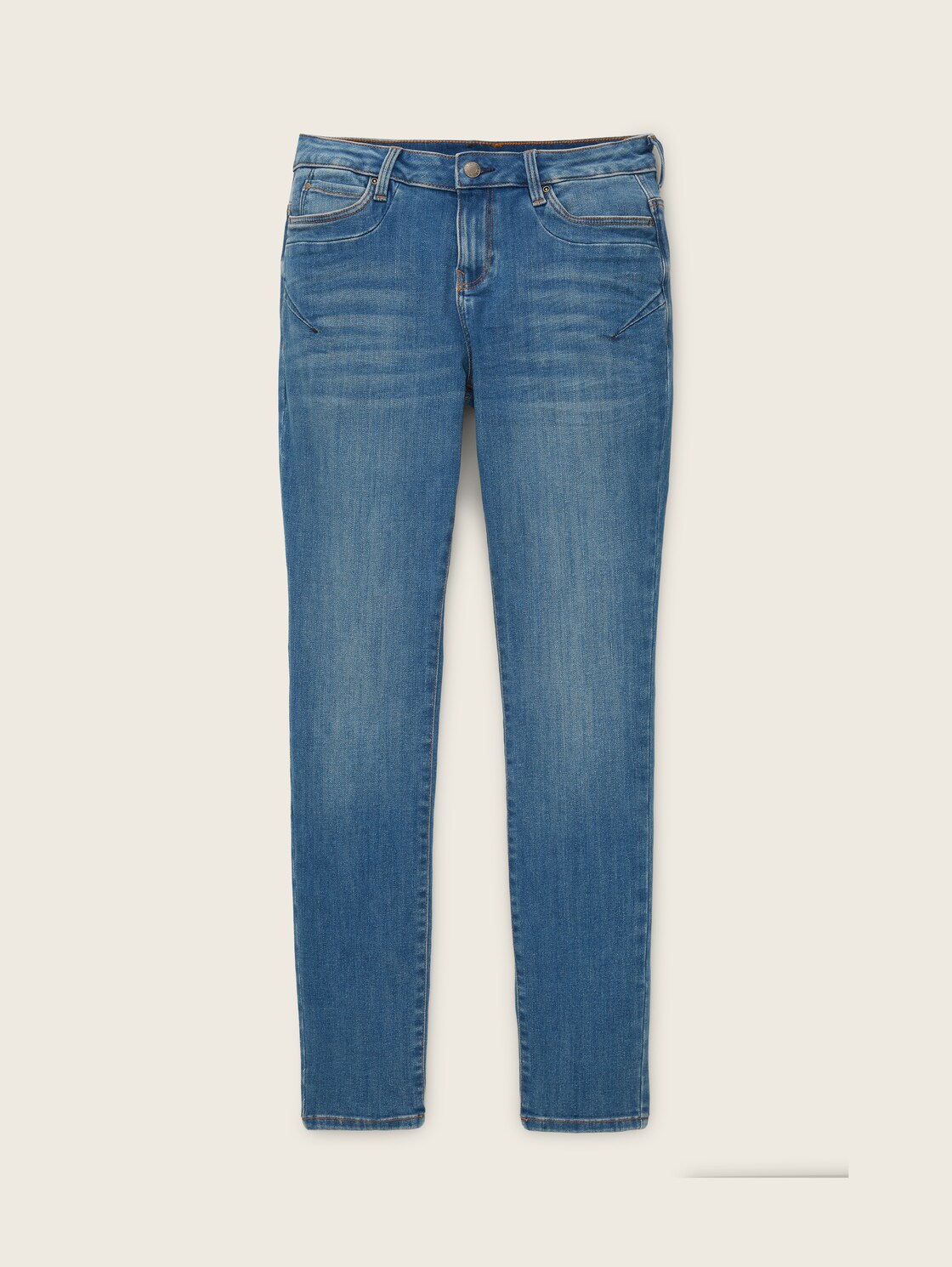 TTTAPERED Jeans - Used Mid Stone Blue Denim - Vorder-Produkt-Ansicht