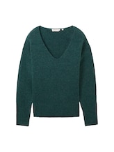 Ausgewählt, Strickpullover mit V-Ausschnitt von Tom Tailor, grün