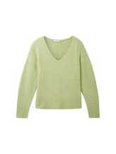 Ausgewählt, Strickpullover mit V-Ausschnitt von Tom Tailor, grün
