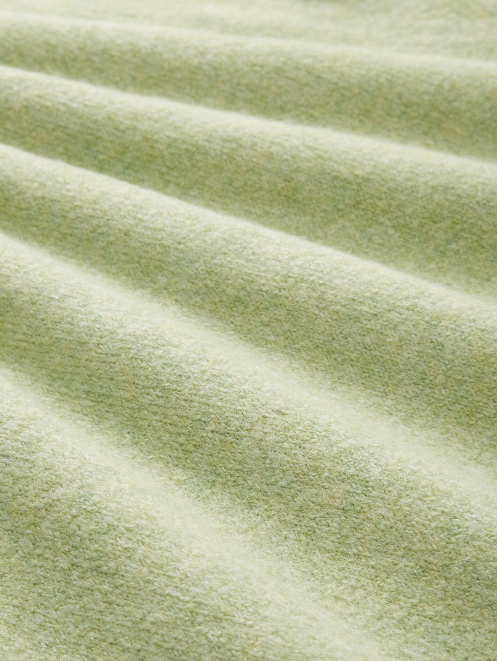 Strickpullover mit V-Ausschnitt - dusty pear green melange - Material-Ansicht