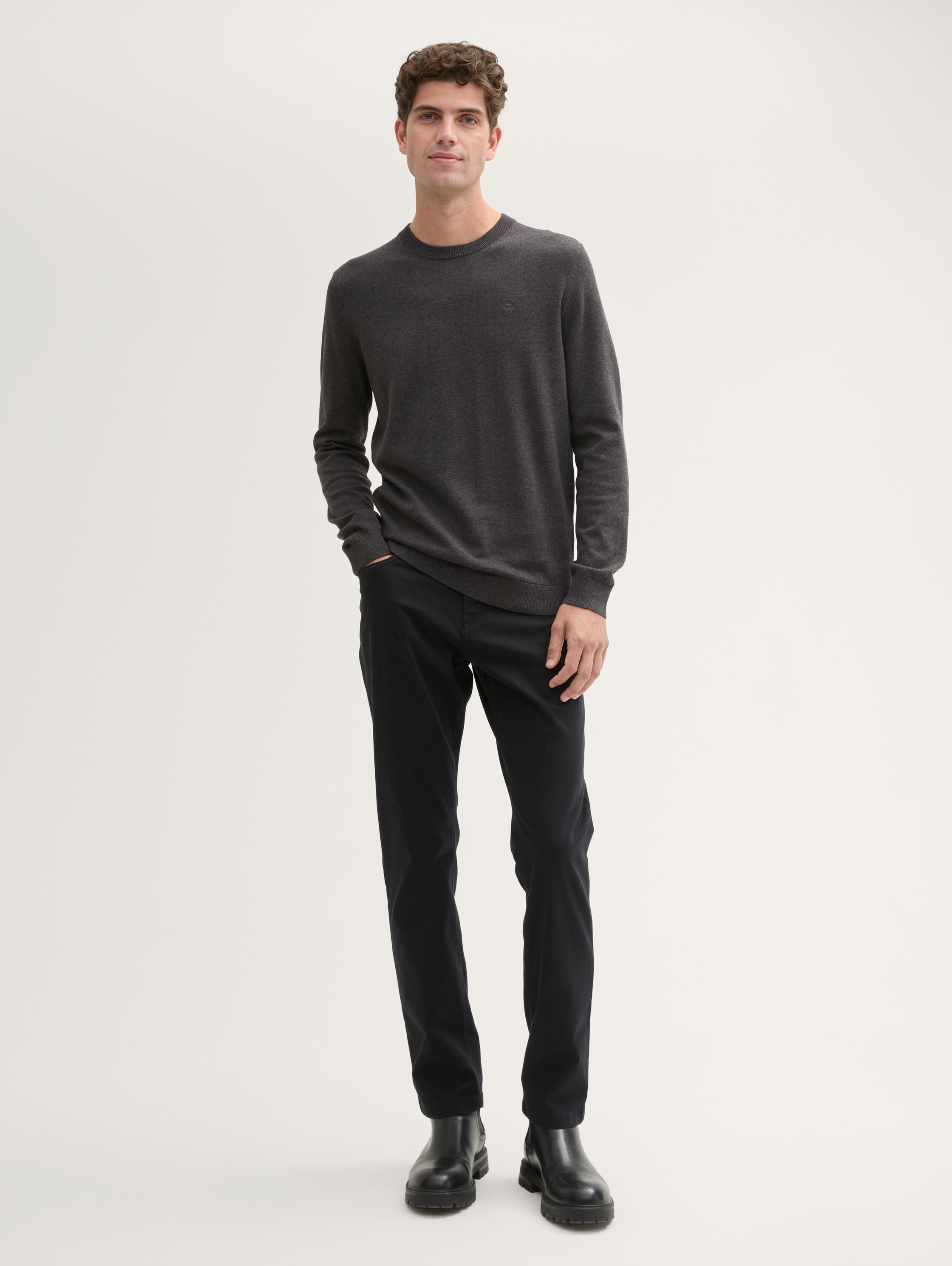 Pull-over en tricot de coton - 1