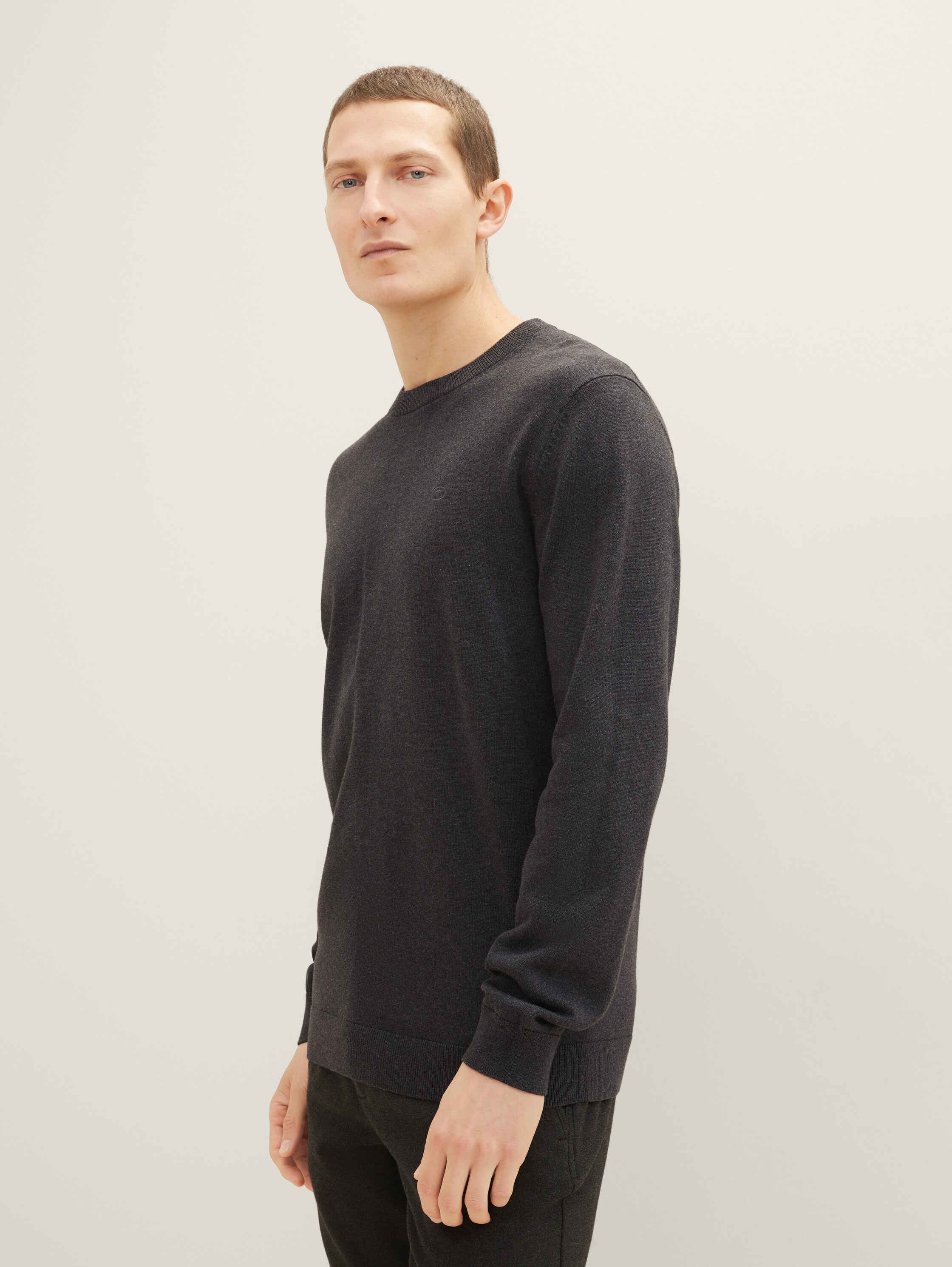 Pull-over en tricot de coton - 0
