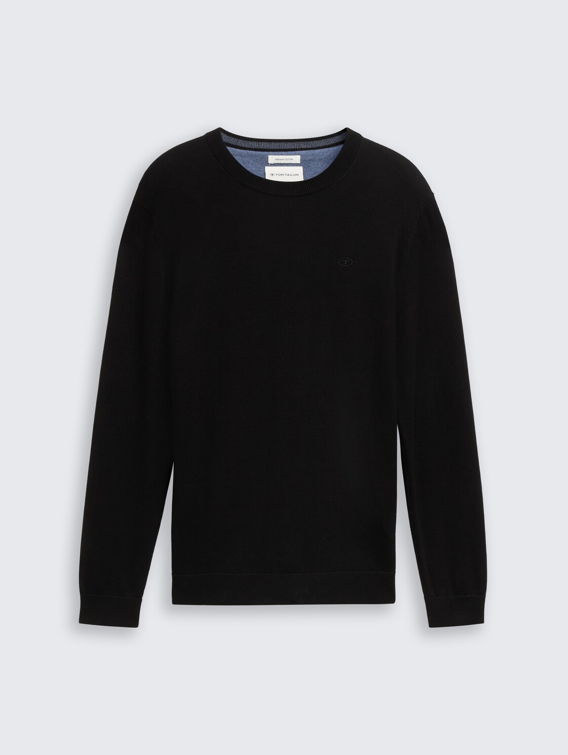 Strickpullover aus Baumwolle - Black