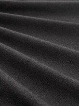 Pull en maille à col en V - Black Grey Melange - Vue de la matière