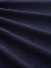 Pull en maille à col en V - Knitted Navy Melange - Vue de la matière
